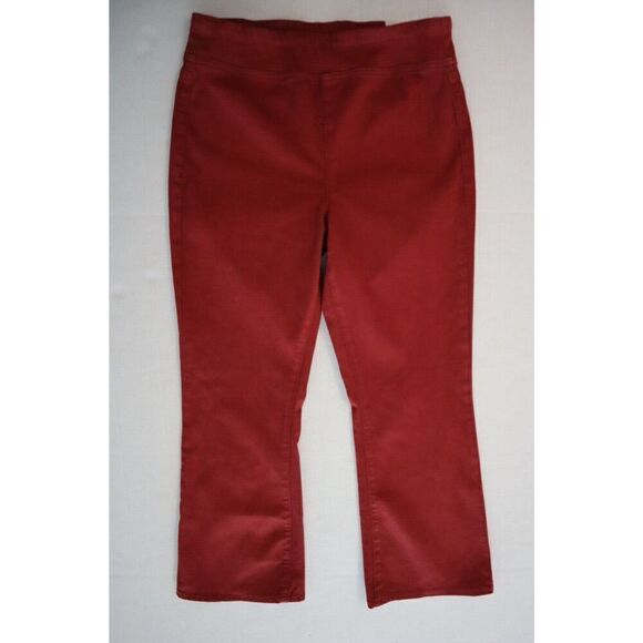 We The Free OB1721763 Women's Sz M Red In My Feelings Mid Rise Crop Boot Jeans - Picture 1 of 8